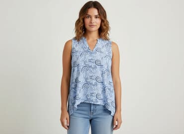 bluzki z wiązaniem pod szyją z wiskozy: Bluzka damska, rozmiar XL — 7