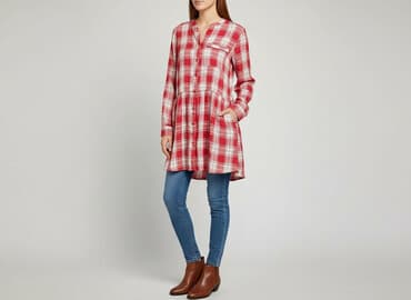 sukienki w czerwoną kratę: Red, Sukienka damska, rozmiar S — 7