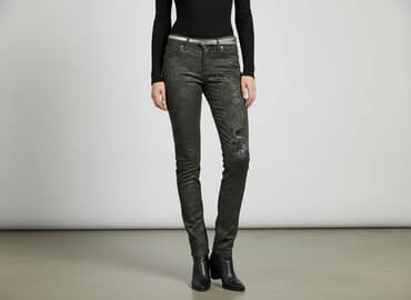 dżinsy czarne: Madonna, Jeansy damskie, rozmiar S — 7