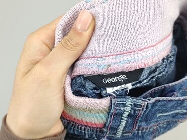 джинсова куртка: Denim pants, George, 9-12 months, condition - Very good — 4