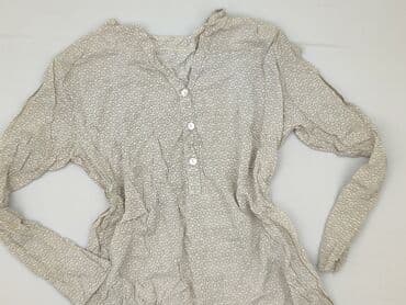 beżowa bluzka z dekoltem w serek: Women's blouse, size S — 2