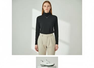 golf bezowy h m: Golf damski, rozmiar S — 7