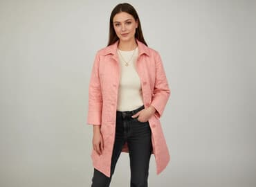 kombinezon narciarski damski różowy: Trencz damski, rozmiar XL — 5