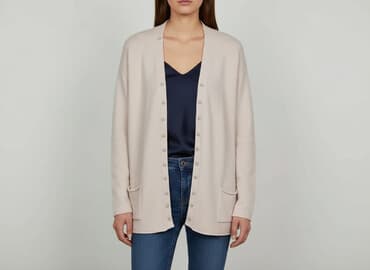 ubrania dla 60 latki: Les étoiles claires Paris, Kardigan damski, rozmiar L — 8