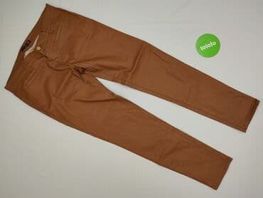 brązowe spodnie woskowane stradivarius: Stradivarius, Spodnie materiałowe damskie, rozmiar L — 3