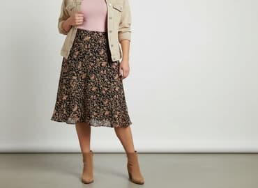 spódnice midi plisowane czarne: Wallis, Spódnica damska, rozmiar XL — 7