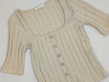 bluzka z kwadratowym dekoltem stradivarius: Stradivarius, Bluzka damska, M — 1