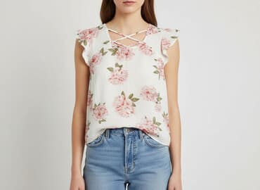 bluzki z odcieciem pod biustem: Colloseum, Bluzka damska, rozmiar M — 7