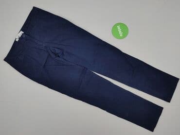 granatowe chinosy damskie: Bpc bonprix collection, Spodnie materiałowe damskie, rozmiar XS — 2