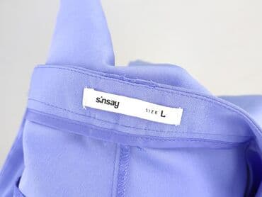 spodnie od piżamy damskie sinsay: Spodnie materiałowe damskie, rozmiar L — 4