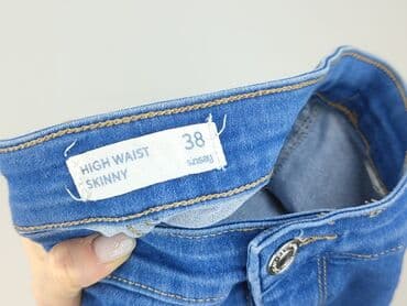 dżinsy z wysokim stanem duże rozmiary: Skiny, Jeansy damskie, M — 4