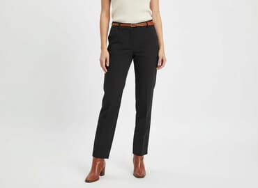 polskie jeansy prl poznań: Spodnie materiałowe damskie, rozmiar L — 6