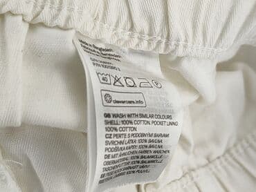 białe krótkie spodenki: H&M, Szorty damskie, rozmiar M — 6