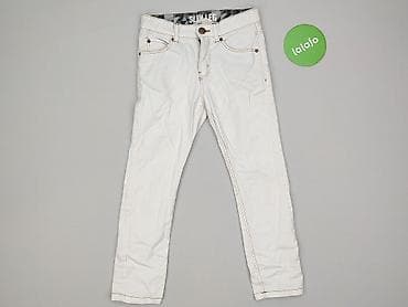 białe bluzki boho: Spodnie jeansowe, H&M, 5-6 lat, 116, stan - Bardzo dobry — 2