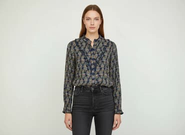 niebieska bluzki: Bluzka damska, rozmiar S — 1