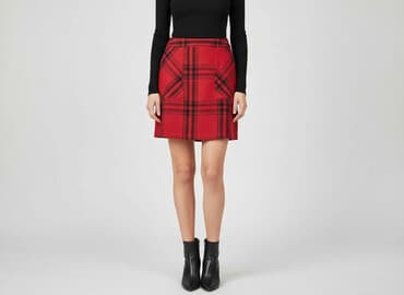 szkocka krata spódnice: Papaya, Spódnica damska, rozmiar M — 1