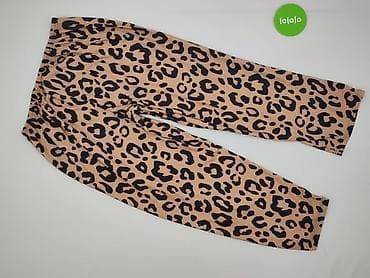 spodnie w panterkę pull and bear: Spodnie materiałowe damskie, rozmiar XL — 3