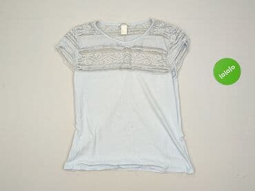 niebieska bluzka h: H&M, Women's blouse, size L (EU 40) — 2