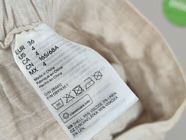 białe spodenki damskie hm: H&M, Szorty damskie, rozmiar S — 5
