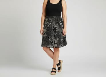 czarne spódnice w kropki: Spódnica damska, rozmiar XL — 1