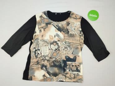 czarne bluzki rekaw 3 4: Bluzka damska, rozmiar XL — 2