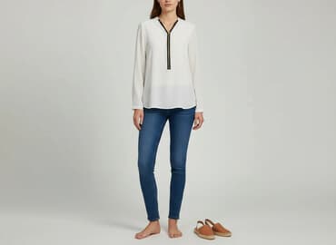 bluzka damska z suwakiem: Bluzka damska, rozmiar S — 1