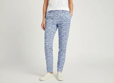 spodnie plus size: H&M, Material trousers for women, size M — 1