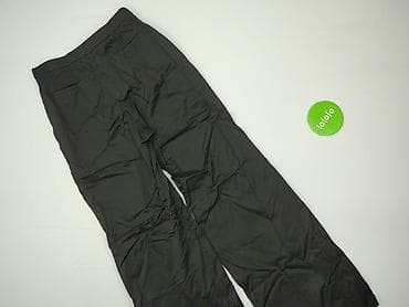 czarne cargo pull and bear: Spodnie materiałowe damskie, rozmiar L — 3