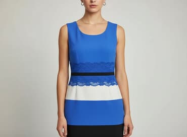 sukienki maxi na wesele niebieska: Sukienka damska, rozmiar S — 5