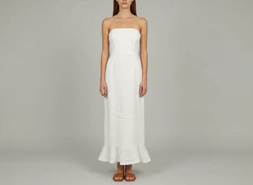 biała sukienki dopasowana: Sukienka damska, rozmiar S — 1