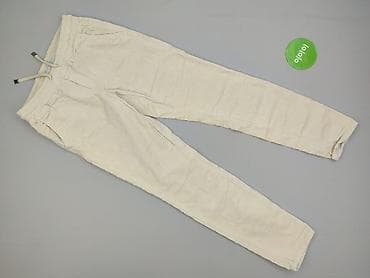 Women: Red button, Material trousers for women, size XS — 2