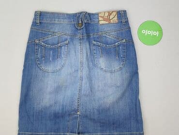 spódnice jeansowe z rozcięciem z przodu: Denim, Spódnica damska, rozmiar M — 4