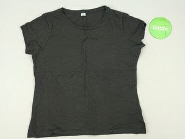 czarne t shirty w serek damskie: T-shirt damski, rozmiar L — 2