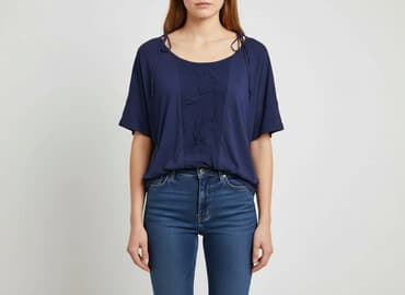 marynarka nietoperz: Bluzka damska, rozmiar S — 5