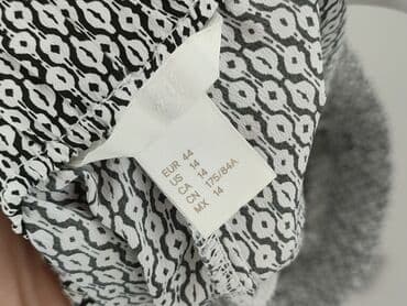 legginsy w prążki hm: H&M Basic, Spodnie materiałowe damskie, rozmiar XL — 4