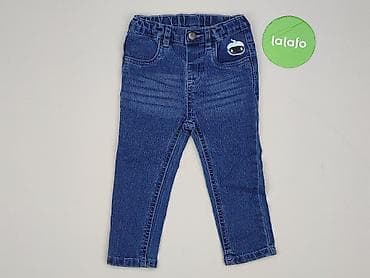 biala koszula mango: Spodnie jeansowe, So cute, 12-18 miesięcy, stan - Idealny — 2