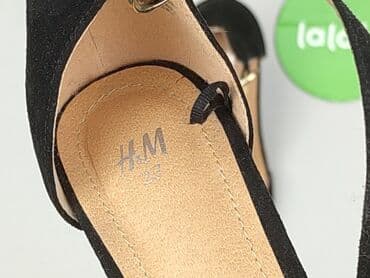steve madden sandały czarne: H&M, Sandały damskie, rozmiar 37 — 5