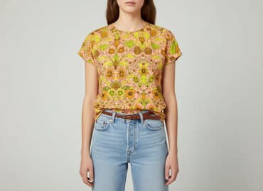 bluzka z kwiatem h m: H&M, Bluzka damska, rozmiar M — 1