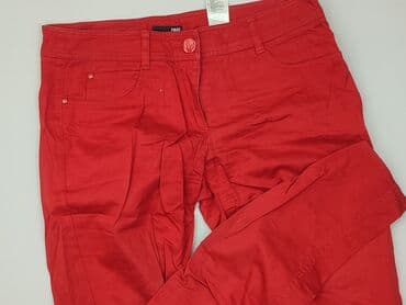 jeansy czerwone damskie: H&M, Spodnie materiałowe damskie, rozmiar M — 1