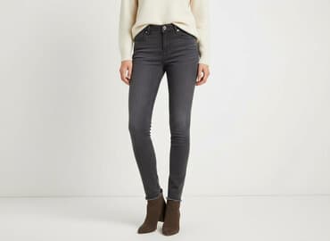 baggy grey jeans: Jeansy damskie, rozmiar S — 7