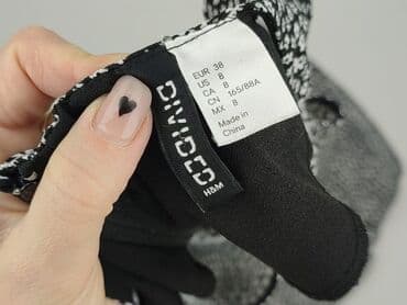 czarną sukienka z białym kołnierzykiem h m: H&M, Sukienka damska, rozmiar M — 5