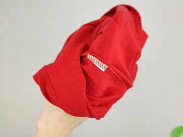 czerwona bluzka z dekoltem v: Bluzka damska, rozmiar S — 4