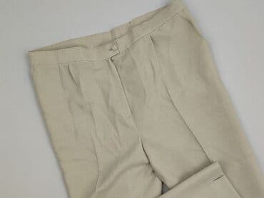 spodnie woskowane beż: Spodnie materiałowe damskie, rozmiar 3XL — 1