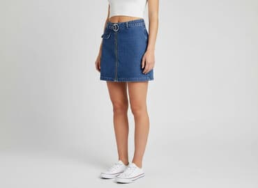 spódniczka jeansowe zara: PrettyLittleThing, Spódnica damska, rozmiar M — 8