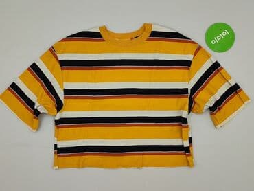 bluzka żółta w czarne paski: Bershka, Bluzka damska, rozmiar S — 2