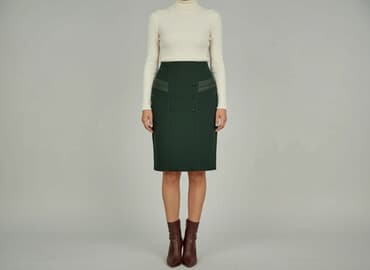 długie zielone spódnice: Spódnica damska, rozmiar L — 1