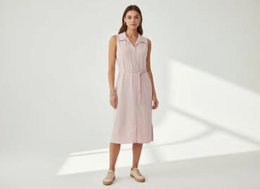 sukienki beżowe midi: Sukienka damska, rozmiar L — 6