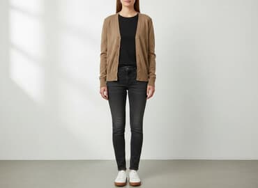 sweter z dekoltem v: Beloved, Kardigan damski, rozmiar M — 7