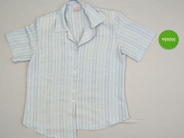 koszulka w niebieskie paski: Bluzka damska, rozmiar L — 2