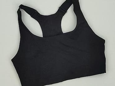 staniki 75g: Czarny sportowy biustonosz damski - Fason: racerback (plecy typu — 1